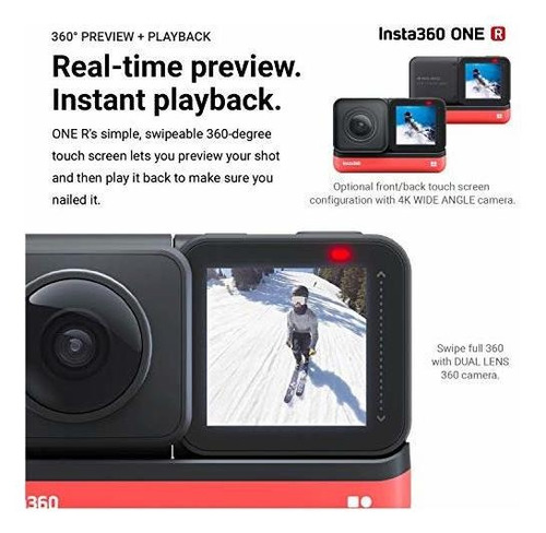 Insta360 One R Twin Edition - Cámara 360 De Doble Lente Supe