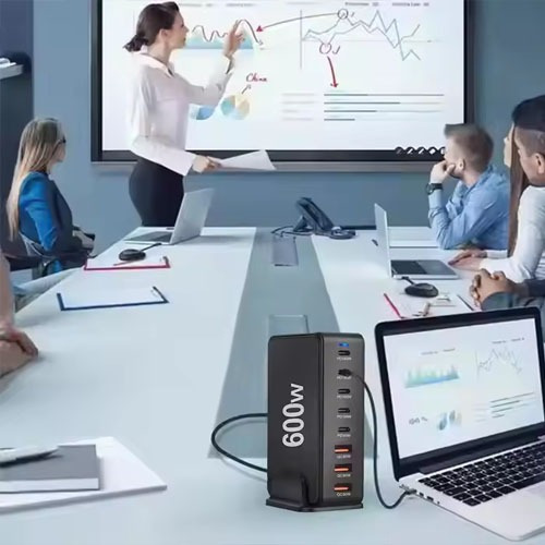 Estación Carga Super Rápida 600w Tecnología Pd 8 Usb
