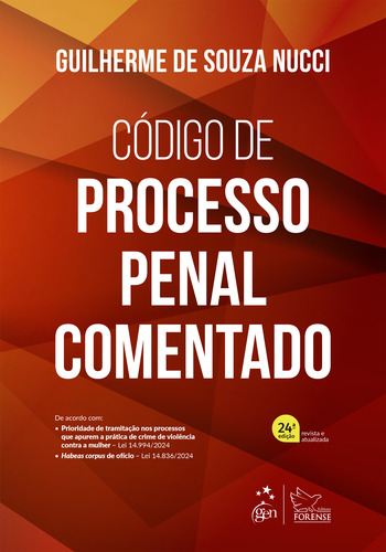 Livro Código De Processo Penal Comentado - 24ª Edição 2025