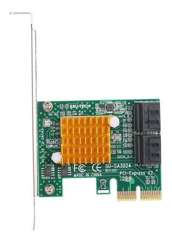 Pci-e X2 Para 4 Portas Sata3 6gbps Cart?o Express Placa Ssd
