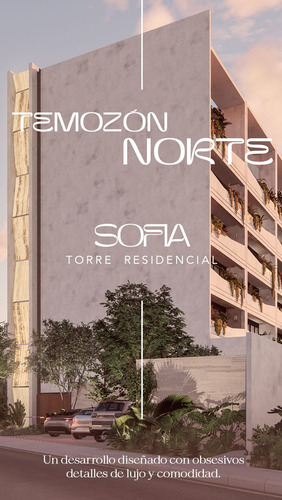 Departamento En Centro Temozon Norte Con Área De Construcción Como De Una Casa.