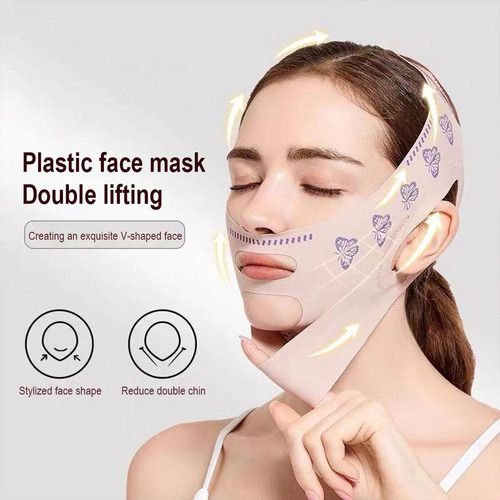 Cinturón De Estiramiento Facial Con Vendaje Adelgazante Doub
