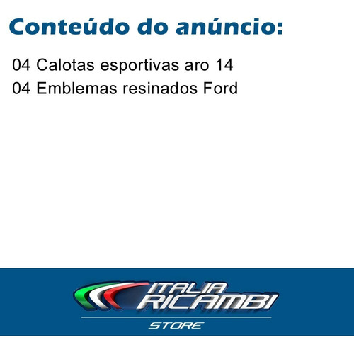Imagem 4 de 9 de Jogo Calota Ford Ka 2019 Aro 14 Esportiva Black 2020 2021