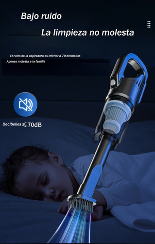 Solteca Aspiradora Portátil Inalámbrico De Mano Para Hogar Auto 8.5kpa Aspiradora Portátil Color Negro Aspiradora De Mano Portátil Inalámbrica Para Hogar Automóvil