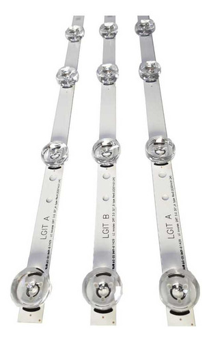 Imagen 4 de 5 de Kit Leds LG 32lf550b 32lf580b 32lf595b - Aluminio - Nuevo.