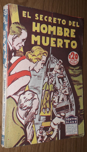 Libro Sexton Blake El Secreto Del Hombre Muerto Año 1938 (Usado)
