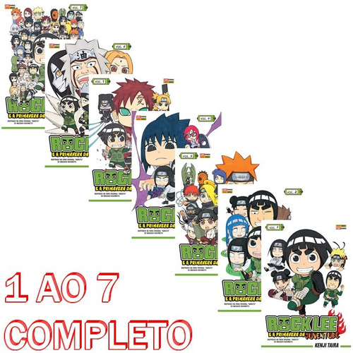 Rock Lee 1 Ao 7 A Primavera Da Juventude! Completo!! Lacrado