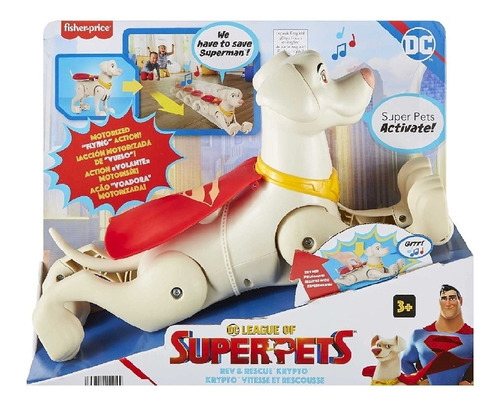 Boneco Dc Superpets Krypto Com Som Fisher Price Hjf35