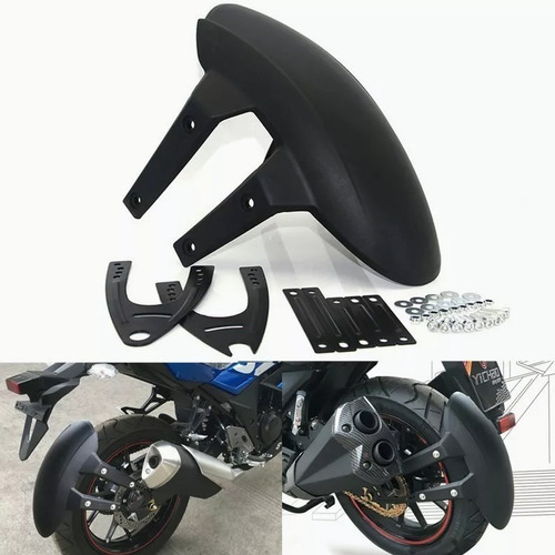 Lodera Universal Trasera Para Moto Salpicadera Con Soporte