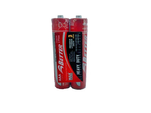 Pilas Better Aaa 1.5v Heavy Duty Por 2 Unidades