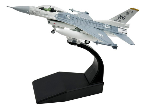 A Modelo De Aleación Fundida A Escala 1/100, F16c Fighter,