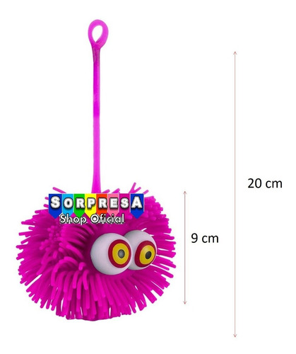 6 Yoyos Squishy Gigante Luz Led Juguete Piñata Bolo Fiesta