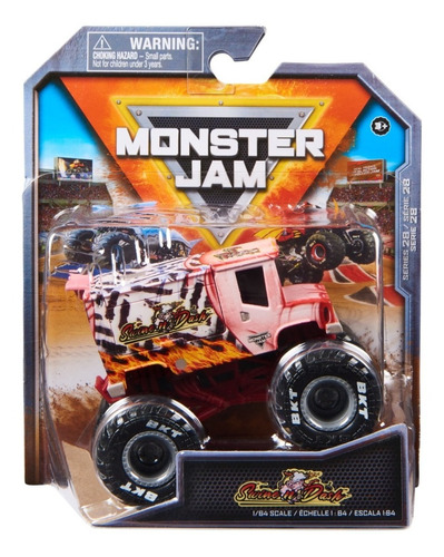 Vehículo A Escala Spin Master Monster Jam Swine N Dash 1:64 Color Rosa