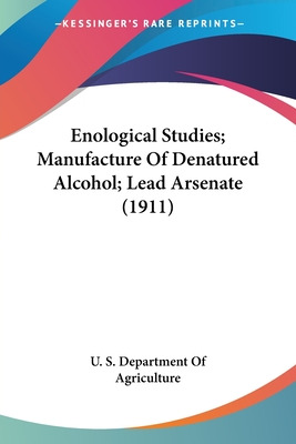 Libro Enological Studies; Manufacture Of Denatured Alcoho...