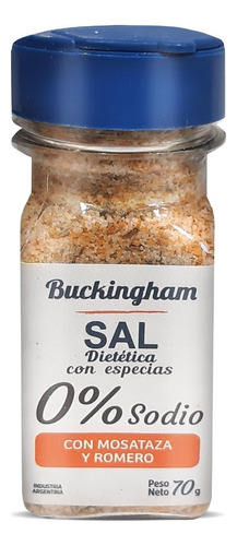 Sal Diet Mostaza Y Romero Buckingham 70g