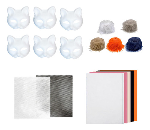 Kit De Máscara De Gato Para Hacer Mismo, Accesorio Estilo C