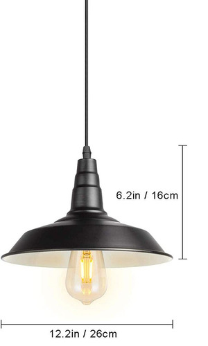 Lampara de Techo Exito Corp Campana Color Negro
