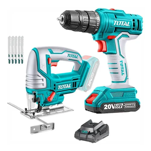 comprar Sierra Caladora + Taladro Atornillador 20v Inalámbrico 1bat