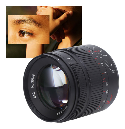 Imagen 6 de 10 de 7artisans 55 Mm F1.4 Ii Apsc Lente De Cámara Para Canon Eos.