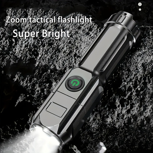 Linterna Con Zoom Ultrabrillante Portátil Recargable De 800