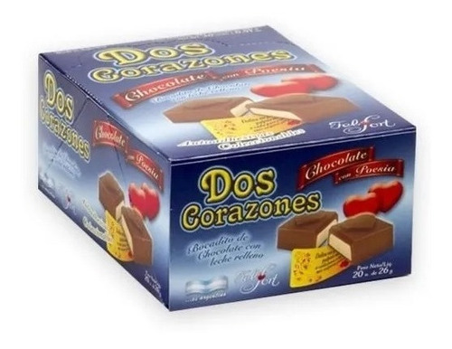 Dos Corazones Felfort X 20 Unidades - Tutto Dolce