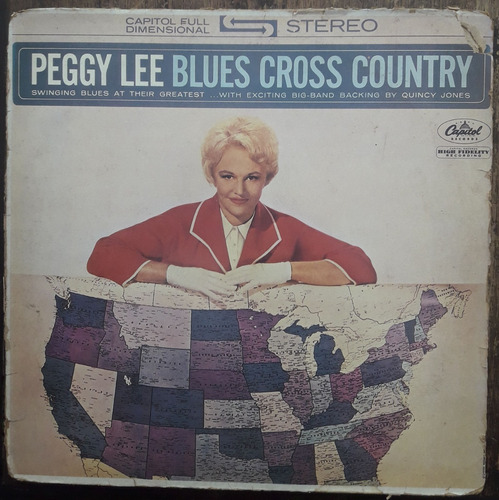 Lp Vinil (vg) Peggy Lee Blues Cross Country Ed Fr Re 1984