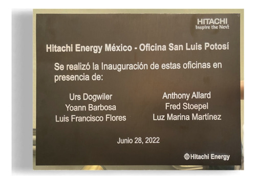 Placa Aluminio Grabada Laser 20x20cm Urna Puerta Letrero