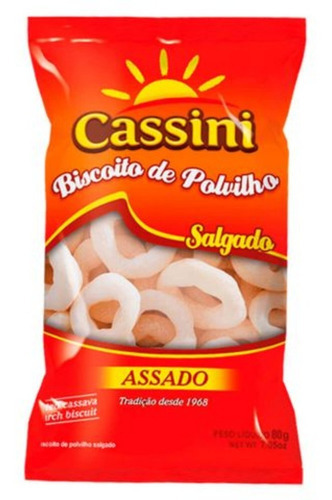 Biscoito De Polvilho Salgado Assado Argola Cassini 80g