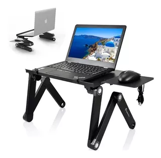 Mesa Cooler Graduable De Metal Para Laptop,macbook Con Base