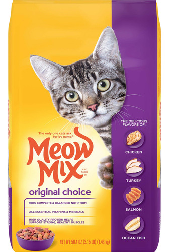 Meow Mix - Comida Seca Para Gatos, Original