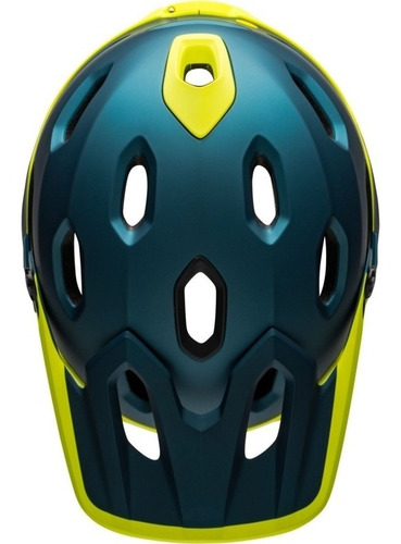 Casco Bell Super Dh Mips Mentonera Desmontable M/g Blu/hivz