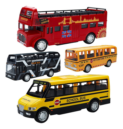 Corper Toys Bus Toys - Coches De Juguete De Metal Fundido A