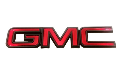 Emblema Parrilla Gmc Sierra Yukon Denali 2007-2019 Neg/rojo