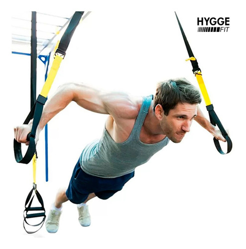 Bandas De Suspensión Entrenamiento Trx Anclaje Acero + Bolso