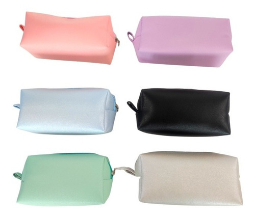 12 Cosmetiqueras Pastel Color Rosa