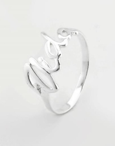 Anillo Vida En Plata 925 . Vivir .  Inspira Joyas