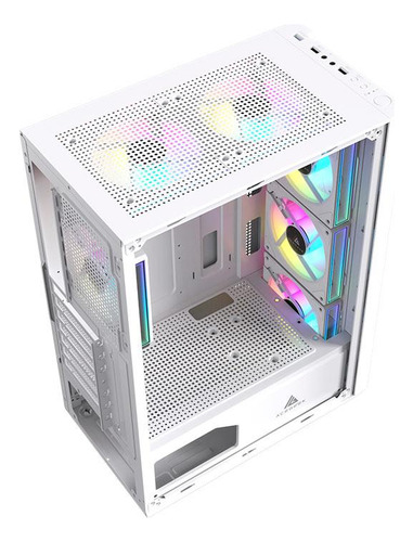 Gabinete Gamer Acegeek Lumix Midtower Lateral/vidro, Branco