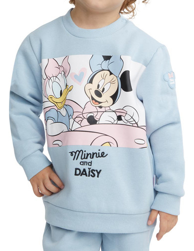 Conjunto/traje Toddler Minnie Mouse Min2 Azul Para Beba