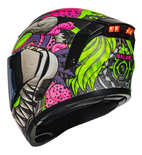 Imagen 6 de 7 de Casco Abatible Kov Estelar Balam Colores Certificado Dot