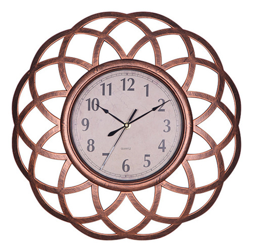 Reloj De Pared Decorativo Grande Con Esfera Vintage De Bronc