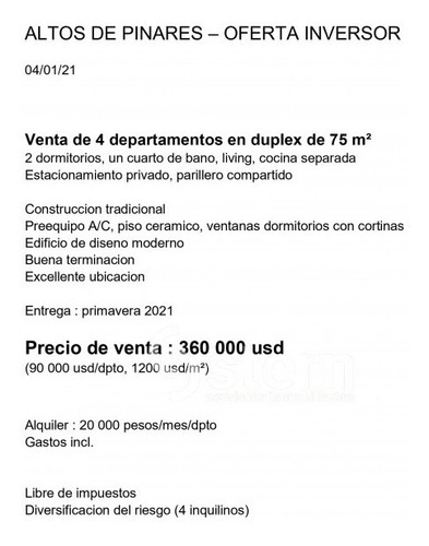 Venta De Proyecto, Maldonado.- Ref: 1787