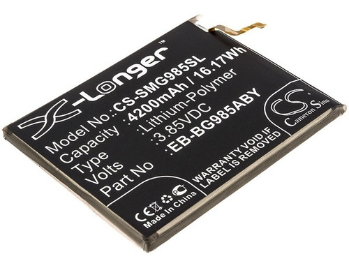 Bateria P/ Samsung Galaxy S20 Plus 4200 Mah Part Eb-bg985aby