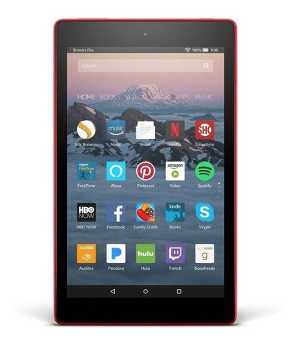 Tablet  Amazon Fire HD 8 2018 KFKAWI 8" 32GB punch red e 1.5GB de memória RAM