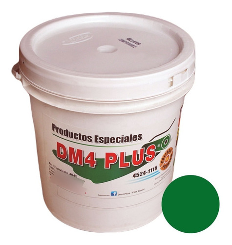 Pintura Impermeable Mate Dm4 Plus X10 L - Verde Y Otros