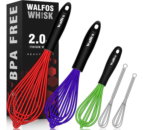Juego De 5 Batidores De Silicona, Batidor De 7911 Pulgadas C