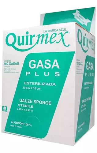 Gasas Esteriles 10x10 Quirmex