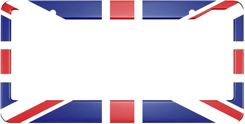 Hosnye The Union Jack - Marco De Matrícula Con Bandera Britá