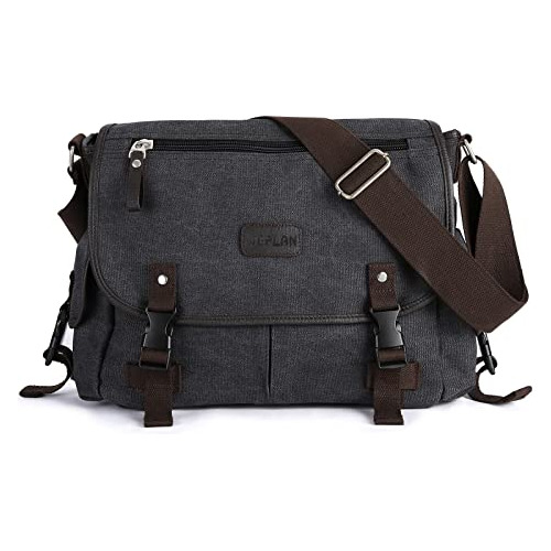 Bolsa De Mensajería Para Hombres,unisex Canvas Bolsa J82ms