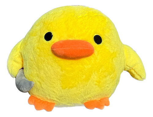 Muñeco De Peluche Pato Amarillo Con Cuchillo