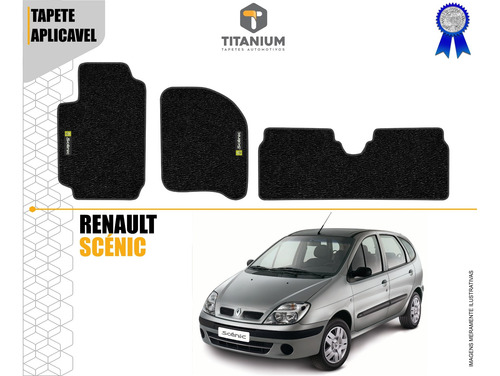 Imagem 3 de 4 de Tapete Renault Scenic 3pçs 2004/2005/2006/2007/2008 Borracha